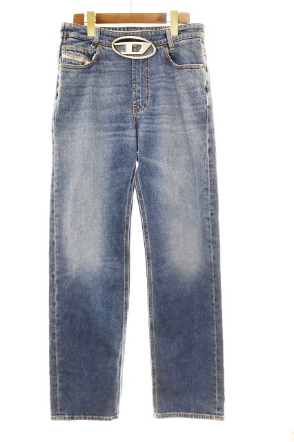 乐天商城 - 【中古】ディーゼル DIESEL ウォッシュ加工 テーパード デニム パンツ W23 D-ARK-FSC Dロゴ ブルー 青 【ブランド古着ベクトル】●260424 レディース 【ベクトル 古着】 260424