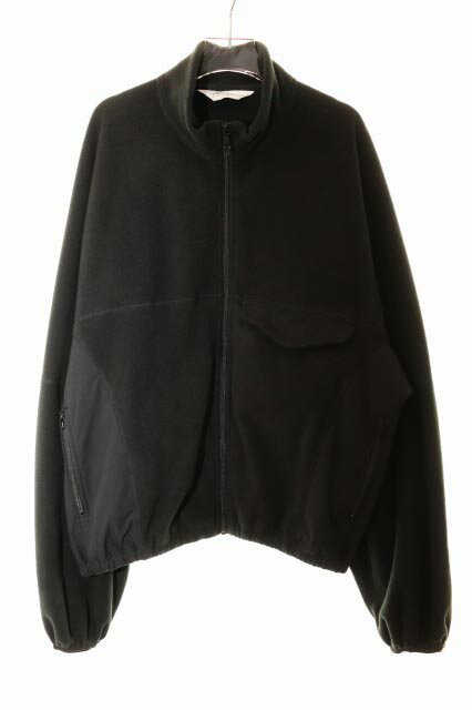 乐天商城 - 【中古】アンセルム ANCELLM FLEECE SWITCHING JACKET BLACK サイズ 1 ANC-SH37 フリース スイッチング ジャケット ブラック 黒 【ブランド古着ベクトル】●260310 メンズ 【ベクトル 古着】 260310