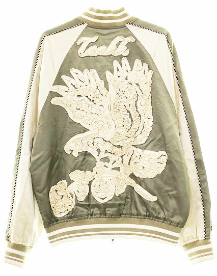 Rakuten - 【中古】ターク TAAKK 23AW TAPE EMBROIDERY SOUVENIR JACKET KHAKI SIZE1 TA24SS-BL022STU テープ エンブロイダリー スーベニア ジャケット スカジャン カーキ 緑 【ブランド古着ベクトル】●260308 メンズ 【ベクトル 古着】 260309