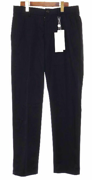 樂天商城 - 【中古】メゾンマルジェラ Maison Margiela 19SS ウール スラックス パンツ 46 S30KA0532 S49734 テーパード ボタンフライ ネイビー 紺 【ブランド古着ベクトル】●260311 メンズ 【ベクトル 古着】 260314