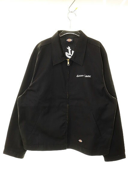 樂天商城 - 【中古】セントマイケル SAINTMICHAEL × DICKIES × WADE 23SS EXC NBN STWADE JKT BLACK XL SM-S23-0000-132 ジップアップ ジャケット バック刺繍 ブラック 【ブランド古着ベクトル】☆AA★260329 メンズ 【ベクトル 古着】 260329