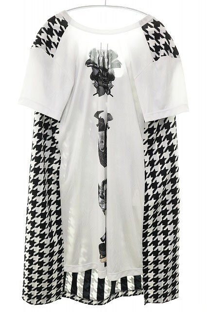 Rakuten - 【中古】コムデギャルソン COMME des GARCONS HOMME PLUS 21AW 千鳥格子 ロング Tシャツ S PH-T008 オムプリュス カットソー 【ブランド古着ベクトル】●260321 メンズ 【ベクトル 古着】 260321