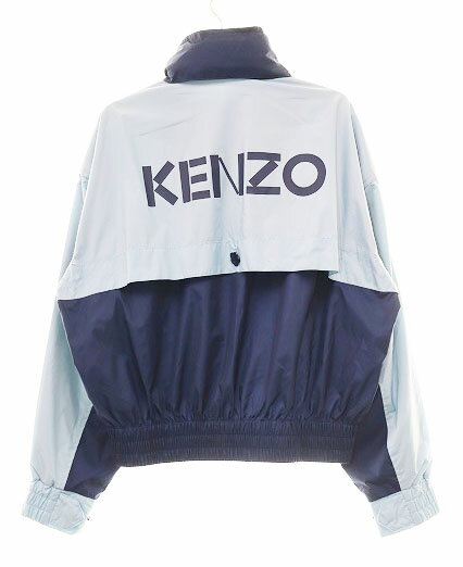 Rakuten - 【中古】ケンゾー KENZO ハイネック ウィンドブレーカー XSサイズ FC628BL1529NA バイカラー ブルゾン ジャケット ブルー 青 【ブランド古着ベクトル】☆AA★260415 メンズ 【ベクトル 古着】 260415