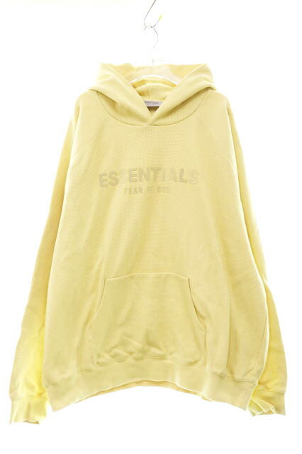 Rakuten - 【中古】エフオージー エッセンシャルズ FOG ESSENTIALS FRONT LOGO RAGLAN WAFFLE HOODIE YELLOW フロント ロゴ ラグラン ワッフル フーディー XLサイズ パーカー サーマル イエロー 黄色 【ブランド古着ベクトル】260321 メンズ 【ベクトル 古着】 260326
