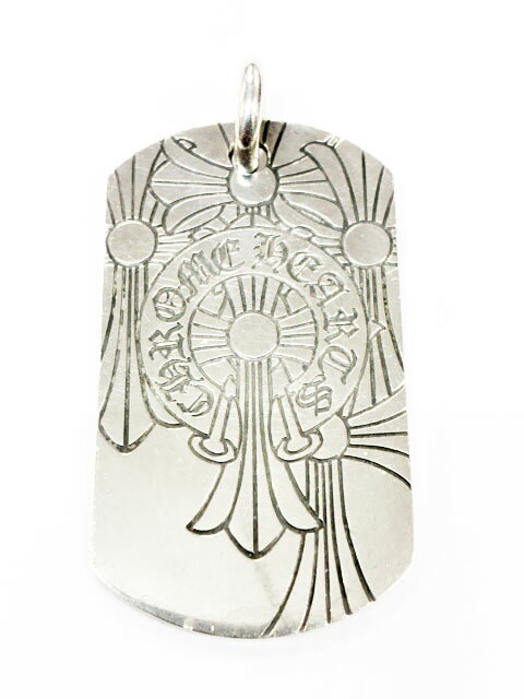 乐天商城 - 【中古】クロムハーツ CHROME HEARTS D TAG LRG GOD BLESS ドッグタグ ラージ ゴッドブレス シルバー ペンダント ネックレス トップ 【ブランド古着ベクトル】☆AA★▲ 260508 メンズ レディース 【ベクトル 古着】 260508