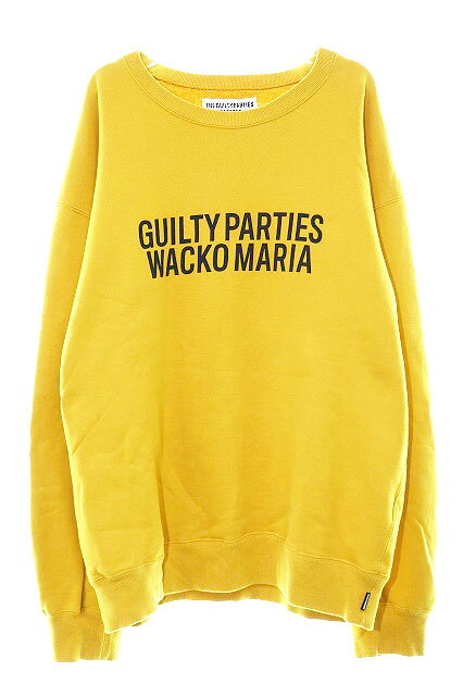樂天商城 - 【中古】ワコマリア WACKO MARIA 24AW MIDDLE WEIGHT CREW NECK SWEAT SHIRT YELLOW XLサイズ クルーネック スウェット マスタード イエロー 黄色 【ブランド古着ベクトル】260404 メンズ 【ベクトル 古着】 260404