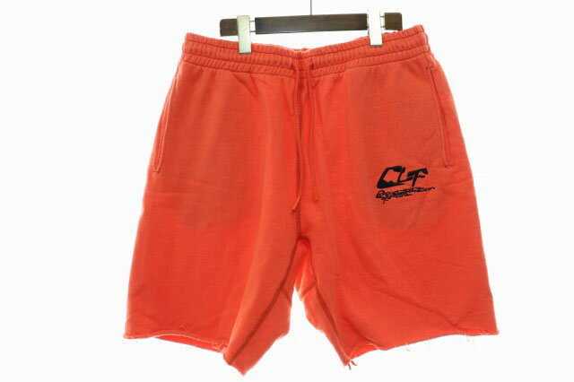 Rakuten - 【中古】レディメイド READYMADE CLF ORANGE L RE-CO-OR-00-00-214 刺繍 ロゴ スウェット ハーフ パンツ オレンジ 【ブランド古着ベクトル】☆AA★260421 メンズ 【ベクトル 古着】 260421