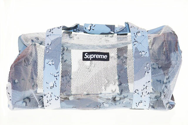 Rakuten - 【中古】シュプリーム SUPREME MESH DRUM BOSTON メッシュ ボストン バッグ ビッグ ダッフル カモ柄 迷彩 ブルー 青 【ブランド古着ベクトル】●▲260530 メンズ 【ベクトル 古着】 260530