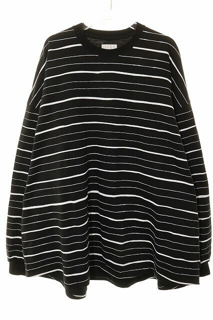 樂天商城 - 【中古】エスエフシー S.F.C STRIPES FOR CREATIVE SUPER BIG MIX SIDE STRIPES LS TEE BLACK L ストライプ ビッグシルエット ロンT ブラック 【ブランド古着ベクトル】●260410 メンズ 【ベクトル 古着】 260410