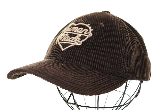 乐天商城 - 【中古】ヒューマンメイド HUMAN MADE 6PANEL CORDUROY CAP BROWN HM30GD071 コーデュロイ キャップ ロゴ 刺繍 帽子 ブラウン 茶色 【ブランド古着ベクトル】▲260530 メンズ 【ベクトル 古着】 260601
