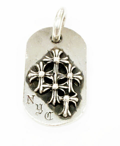 Rakuten - 【中古】クロムハーツ CHROME HEARTS RAISED DOGTAG レイズド ドッグタグ NYC限定 ネックレス トップ チャーム シルバー 【ブランド古着ベクトル】☆AA★ ▲ 260513 メンズ レディース 【ベクトル 古着】 260513