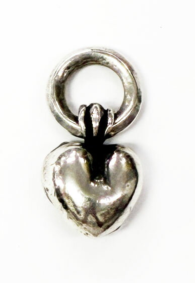 【中古】クロムハーツ CHROME HEARTS HEART CHARM ハート チャーム シルバー ネッ...
