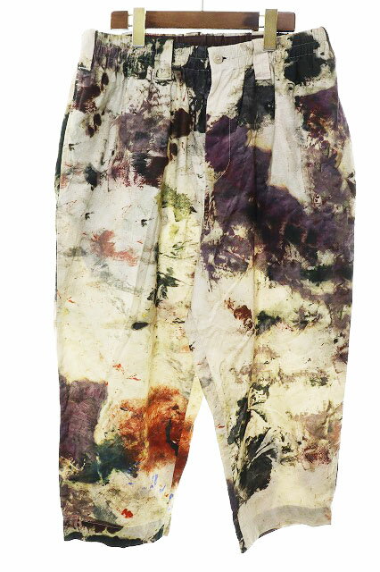 Slacks - 【中古】ヨウジヤマモト YOHJI YAMAMOTO POUR HOMME × 朝倉優佳 18SS MULTICOLOR PAINTED TROUSERS SIZE 2 HW-P50-024 ペイント パンツ イージーパンツ 【ブランド古着ベクトル】260421 メンズ 【ベクトル 古着】 260421