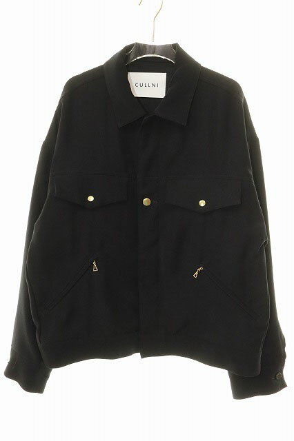 【中古】クルニ CULLNI STUDIOUS別注 22AW 3rd TYPE BLOUSON BLACK SIZE 2 ブルゾン ブラック 【ブランド古着ベクトル】●260421 メンズ 【ベクトル 古着】 260421