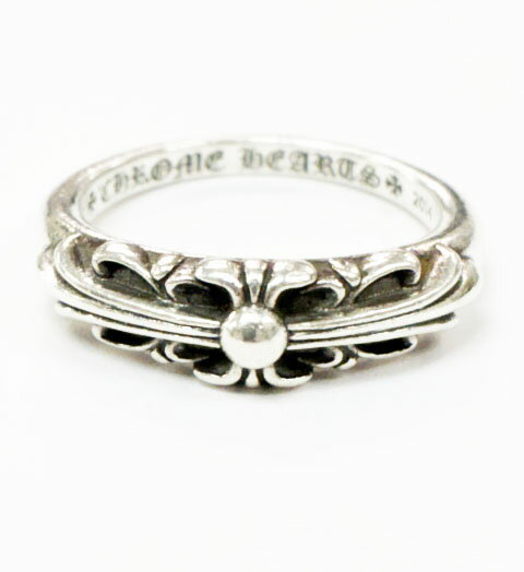 Rakuten - 【中古】クロムハーツ CHROME HEARTS BABY CLASSIC FLRL CRS 19号 ベイビー クラシック フローラル クロス リング シルバー 指輪 【ブランド古着ベクトル】☆AA★ ▲ 260513 メンズ 【ベクトル 古着】 260513