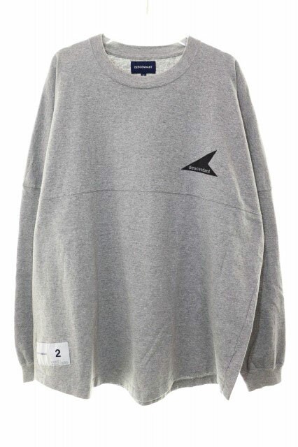 Rakuten - 【中古】ディセンダント DESCENDANT CETUS JERSEY LS GREY サイズ 2 セタス ジャージ 長袖 カットソー ロゴ グレー 【ブランド古着ベクトル】260424 メンズ 【ベクトル 古着】 260424