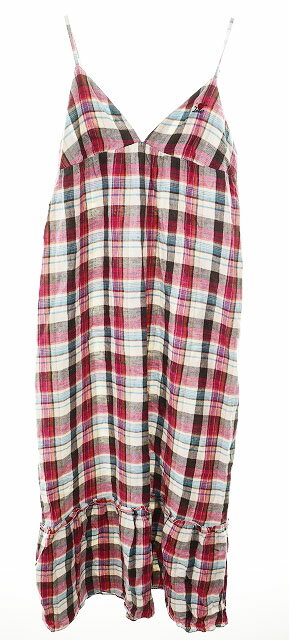 Rakuten - 【中古】ヒステリックグラマー HYSTERIC GLAMOUR キャミソールワンピース フリーサイズ ロング丈 マキシ チェック柄 総柄 【ブランド古着ベクトル】●260513 レディース 【ベクトル 古着】 260513