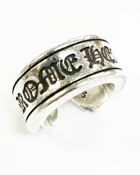 Rakuten - 【中古】クロムハーツ CHROME HEARTS LG SCROLL LABEL 7号 ラージ スクロール ラベル リング シルバー 指輪 【ブランド古着ベクトル】☆AA★ ▲ 260529 メンズ レディース 【ベクトル 古着】 260529