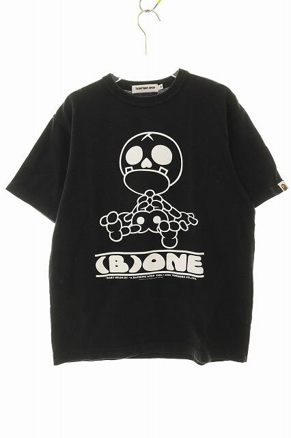 Rakuten - 【中古】アベイシングエイプ A BATHING APE 2009 SKELETON TEE BLACK M スケルトン プリント Tシャツ 半袖 ブラック 【ブランド古着ベクトル】2600428 メンズ 【ベクトル 古着】 260428