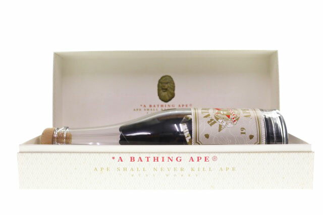 樂天商城 - 【中古】アベイシングエイプ A BATHING APE シャンパンボトル APEHEAD エイプヘッド プリント 半袖 Tシャツ Mサイズ ブラック 黒 【ブランド古着ベクトル】■260428 メンズ 【ベクトル 古着】 260428