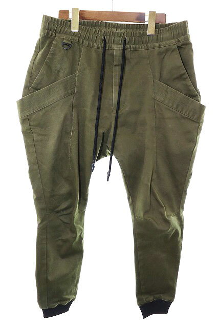 RIPVANWINKLE 4 コーティングサルエルパンツ オリーブ ストレッチ リップヴァンウィンクル RIPVANWINKLE Tactical Climbing Pants