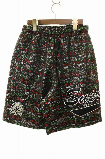 乐天商城 - 【中古】シュプリーム SUPREME 26SS FLORAL JACQUARD SHORT BLACK S フローラル ジャガード ショーツ 花柄 ショートパンツ マルチカラー 【ブランド古着ベクトル】☆AA★■260530 メンズ 【ベクトル 古着】 260530