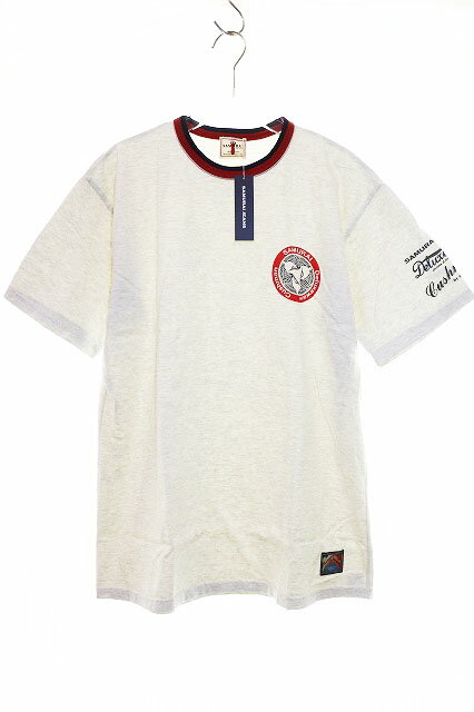 樂天商城 - 【中古】サムライジーンズ SAMURAI JEANS 17SS SJST17-GSP XL サイズ ガチンコ 三つ巴 Tシャツ トリコロール 半袖 日本製 クシュマン デラックスウエア 2017 3社合同企画Tee 【ブランド古着ベクトル】●■260602 メンズ 【ベクトル 古着】 260602