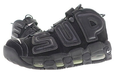 Rakuten - 【中古】ナイキ NIKE × SUPREMEAIR MORE UPTEMPO BLACK 26.5cm 902290-001 シュプリーム エア モア アップテンポ ブラック 【ブランド古着ベクトル】 ▲■260528 メンズ 【ベクトル 古着】 260528