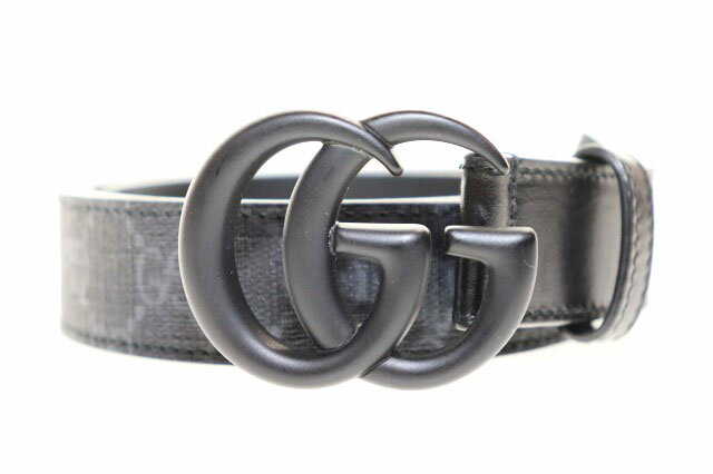gucci///////////////\' - 【中古】グッチ GUCCI GG マーモント ベルト 85/34 レザー ブラック 総柄 【ブランド古着ベクトル】☆AA★●▲■260616 メンズ 【ベクトル 古着】 260617