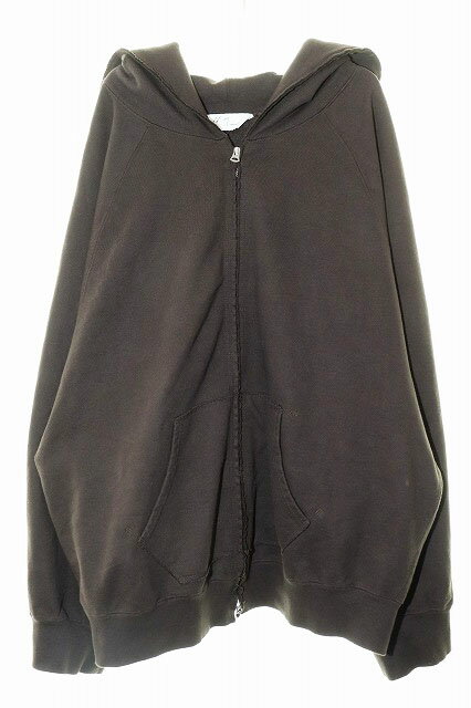 【中古】ANCELLM アンセルム 25AW SWEAT HOODIE COAT BROWN SIZE1 ANC-CT118 スウェット フーディ コート ジップ パーカー オーバーサイズ ブラウン 茶色 【ブランド古着ベクトル】260507 メンズ 【ベクトル 古着】 260507