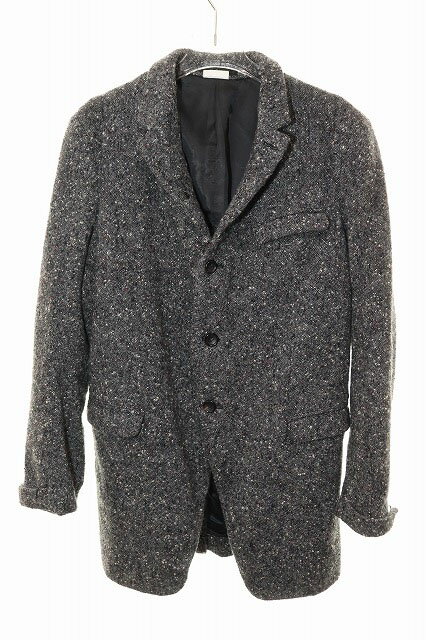 Rakuten - 【中古】コムデギャルソン COMME des GARCONS HOMME PLUS 11AW デカダンス期 ツイードジャケット Sサイズ ウール グレー 【ブランド古着ベクトル】●260524 メンズ 【ベクトル 古着】 260524