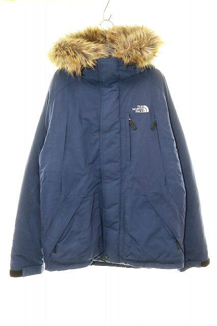 ザノースフェイス THE NORTH FACE ELEBUS JACKET NAVY XLサイズ ND91530 エレバス ジャケット アウター ファー フード ネイビー 青 260709 メンズ  260709
