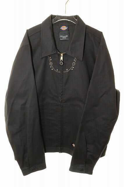 【中古】エイチティーシー HTC × DICKIES EISENHOWER JACKET BLACK XL DJT75BLK ディッキーズ アイゼンハワー ジャケット スタッズ ブラック 【ブランド古着ベクトル】260614 メンズ 【ベクトル 古着】 260614