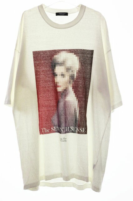 乐天商城 - 【中古】アンダーカバー UNDERCOVER フロント プリント モザイク ビッグ シルエット オーバーサイズ 半袖 Tシャツ FREESIZE UCW1892-2 ホワイト 白 【ブランド古着ベクトル】260608 メンズ 【ベクトル 古着】 260608