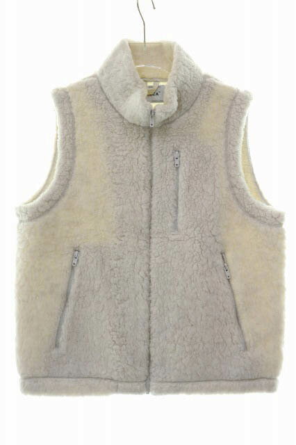 ヤエカ YAECA WOOL FLEECE VEST NATURAL WHITE XS 14452 ウール フリース ベスト ナチュラル ホワイト ユニセックス ●260703 レディース  260703