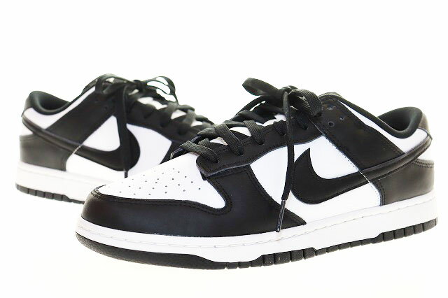 【中古】ナイキ NIKE DUNK LOW BLACK WHITE PANDA 28cm ダンク ロー ブラック ホワイト パンダ スニーカー 黒 白 【ブランド古着ベクトル】▲■260613 メンズ 【ベクトル 古着】 260613