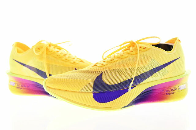 樂天商城 - 【中古】ナイキ NIKE ZOOMX VAPORFLY NEXT% 4 YELLOW 26cm HF6414-800 ズーム ヴェイパー フライ ネクスト ランニング シューズ イエロー 黄色 【ブランド古着ベクトル】●▲■260613 メンズ 【ベクトル 古着】 260613