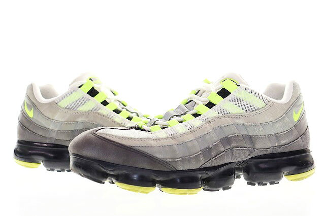 ナイキ NIKE AIR VAPORMAX 95 NEON YELLOW 27.5cm AJ7292-001 エア ヴェイパー マックス ネオン イエロー ローカット スニーカー 黄色 ▲260720 メンズ 260720