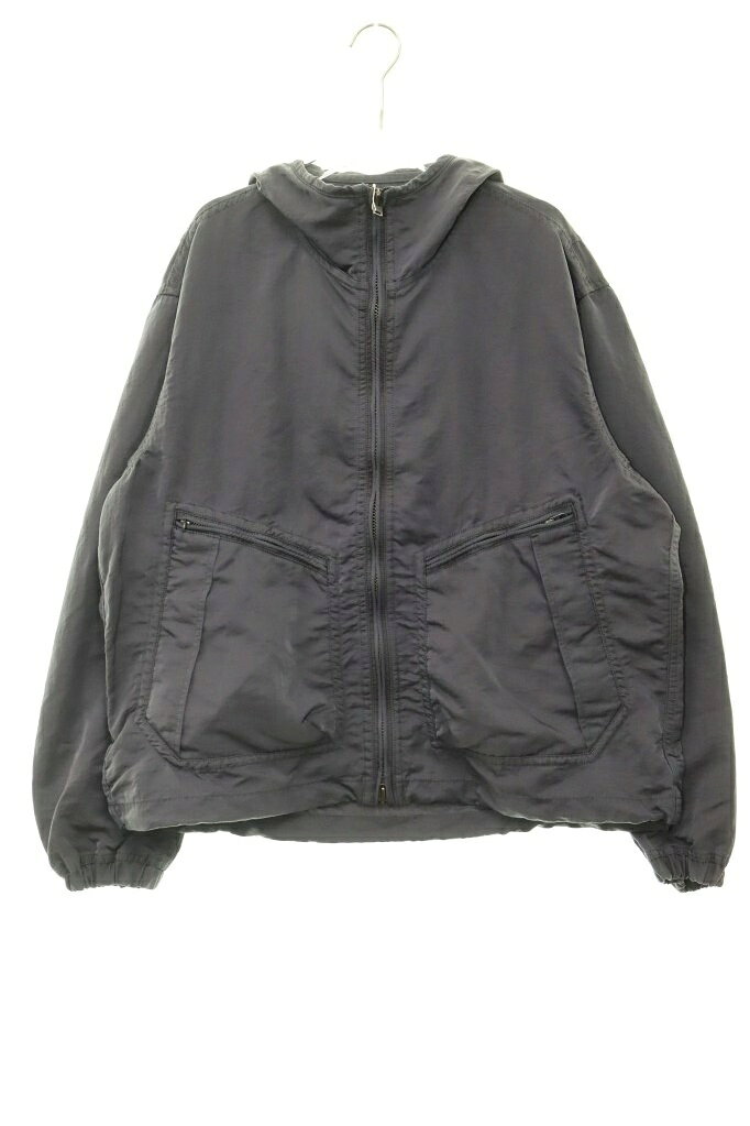 【中古】ビームス BEAMS GARMENT DYE HOOD BLOUSON Sサイズ ガーメントダイ フーデッド ブルゾン グレー 【ブランド古着ベクトル】●260909 メンズ 【ベクトル 古着】 260909