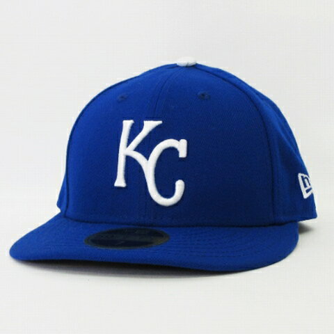 【中古】ニューエラ NEW ERA 美品 59FIFTY LOW PROFILE LP MLB KC カンザスシティ・ロイヤルズ キャップ ブルー ホワイト 7 55.8cm 帽子 メンズ 【ベクトル 古着】 231201