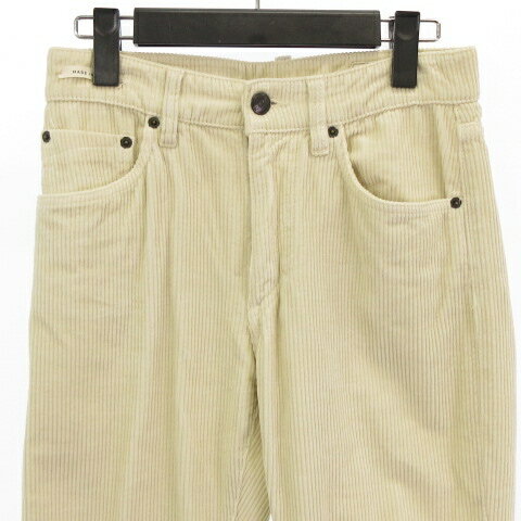 【中古】イカイ YCHAI 美品 コーデュロイパンツ テーパード イタリア製 白系 ホワイト アイボリー 24インチ レディース 【ベクトル 古着】 240308