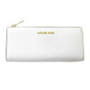 【中古】マイケルコース MICHAEL KORS 35T6GTVE3L 長財布 ウォレット L字ファスナー 白 ホワイト レディース 【ベクトル 古着】 241...