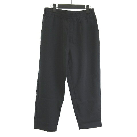 【中古】未使用品 アーバンリサーチ URBAN RESEARCH ITEMS タグ付き エステルトロイージークリップド テーパードパンツ ネイビー 紺 40 メンズ 【ベクトル 古着】 241227