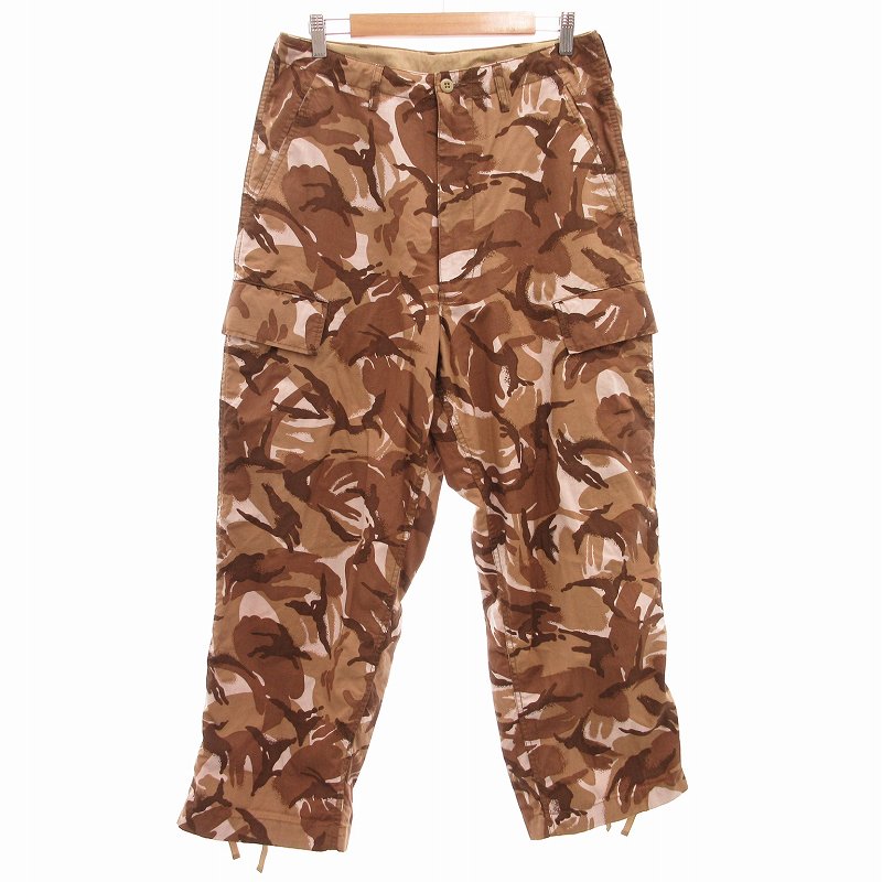 【中古】ビームス BEAMS 22AW ブリティッシュユーロカモ カーゴパンツ 軍パン ミリタリー S ベージュ /UO 11-24-0027-791 メンズ 【ベクトル 古着】 250125