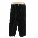 【中古】ダイエットブッチャースリムスキン DIET BUTCHER SLIM SKIN イージーパンツ パイル地 テーパード クロップド丈 1 茶 /JS メンズ 【ベクトル 古着】 250319