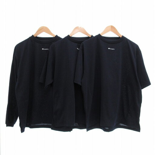 【中古】チャンピオン CHAMPION 美品 Tシャツ 3枚セット 半袖 長袖 M 紺 /UO メンズ 【ベクトル 古着】 250412 【中古】チャンピオン CHAMPION 美品 Tシャツ 3枚セット 半袖 長袖 M 紺 /UO メンズ 【ベクトル 古着】 250412