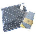 【中古】未使用品 ジェイプレス J.PRESS タグ付き シルクスカーフ 靴下 ソックス 2点セット ネイビー ブルー メンズ 【ベクトル 古着】 250409