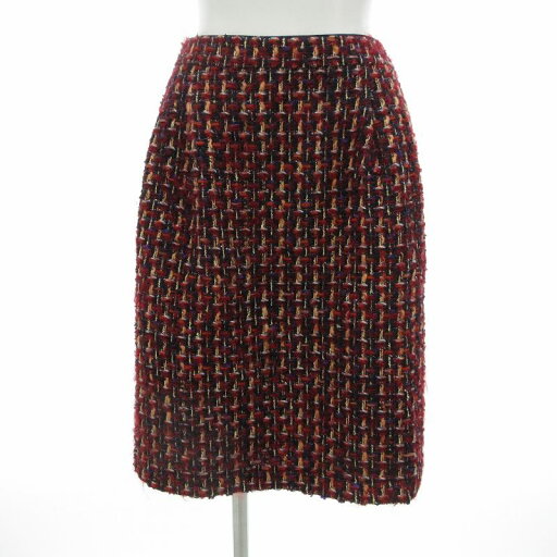 【中古】トッカ TOCCA 美品 スカート モヘヤ混 ツイード ひざ丈 0 赤系 マルチカラー /UO レディース 【ベクトル 古着】 250425 【中古】トッカ TOCCA 美品 スカート モヘヤ混 ツイード ひざ丈 0 赤系 マルチカラー /UO レディース 【ベクトル 古着】 250425