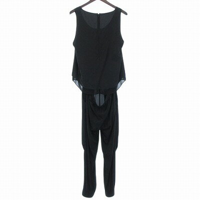 【中古】ソブ sov. ダブスタ 美品 ノースリーブオールインワン 黒 ブラック F フリーサイズ レディース 【ベクトル 古着】 250427