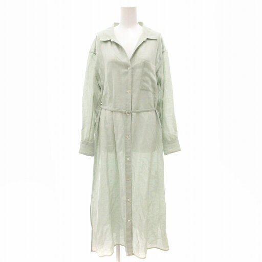 【中古】グリーンレーベルリラクシング ユナイテッドアローズ green label relaxing シャツワンピース 長袖 ミモレ ロング リネン混 ミント 緑 グリーン /JS レディース 【ベクトル 古着】 250728 【中古】グリーンレーベルリラクシング ユナイテッドアローズ green label relaxing シャツワンピース 長袖 ミモレ ロング リネン混 ミント 緑 グリーン /JS レディース 【ベクトル 古着】 250728